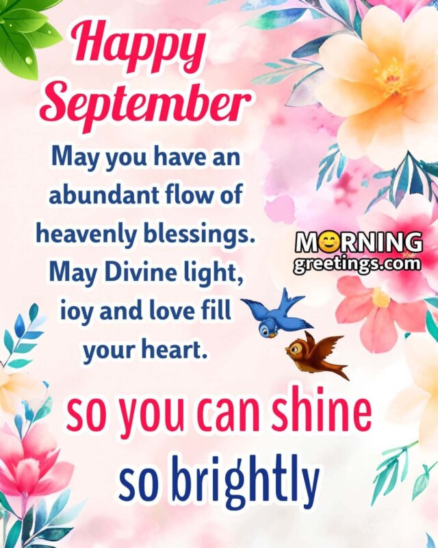 Happy September So You Can Shine So Brightly