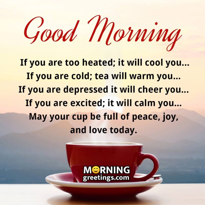 Sweet Good Morning Tea Message