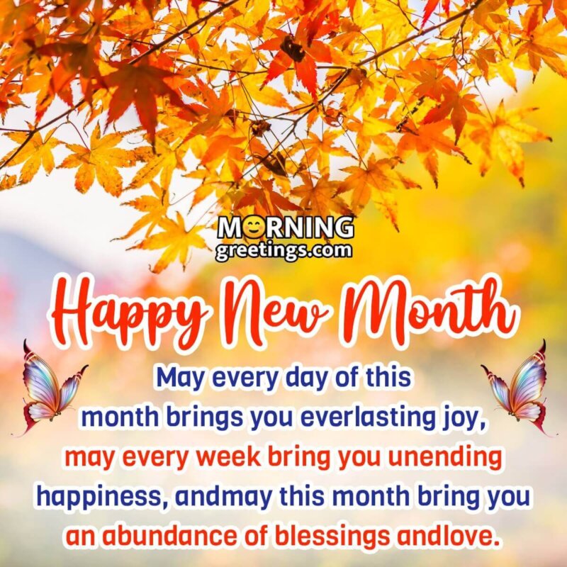 Happy New Month Blessings Pic