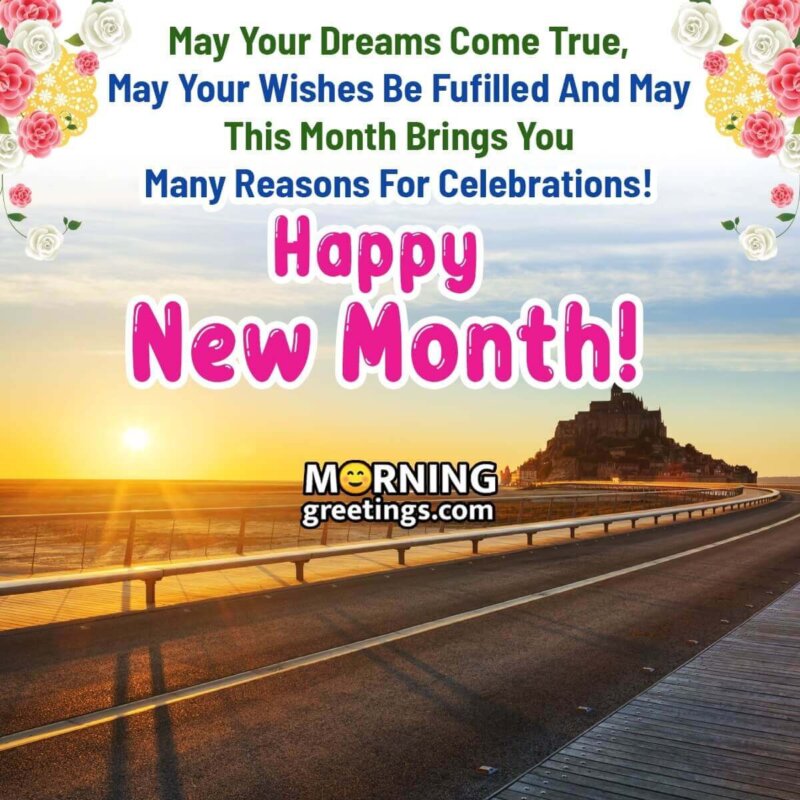 Happy New Month Message Picture