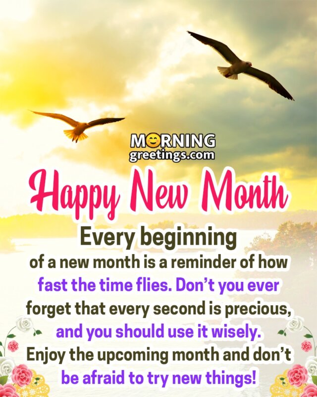 New Month, New Beginnings: Happy New Month Wishes & Images