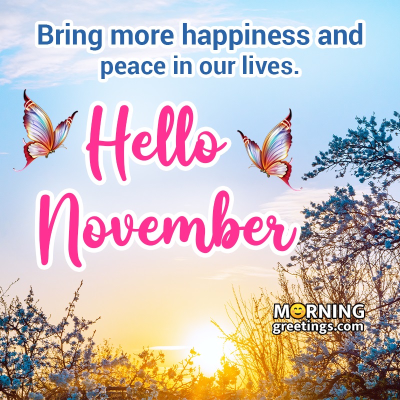 Happy November Status Image