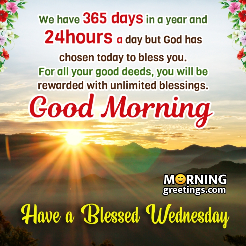 Best Wednesday Morning Blessings And Wishes