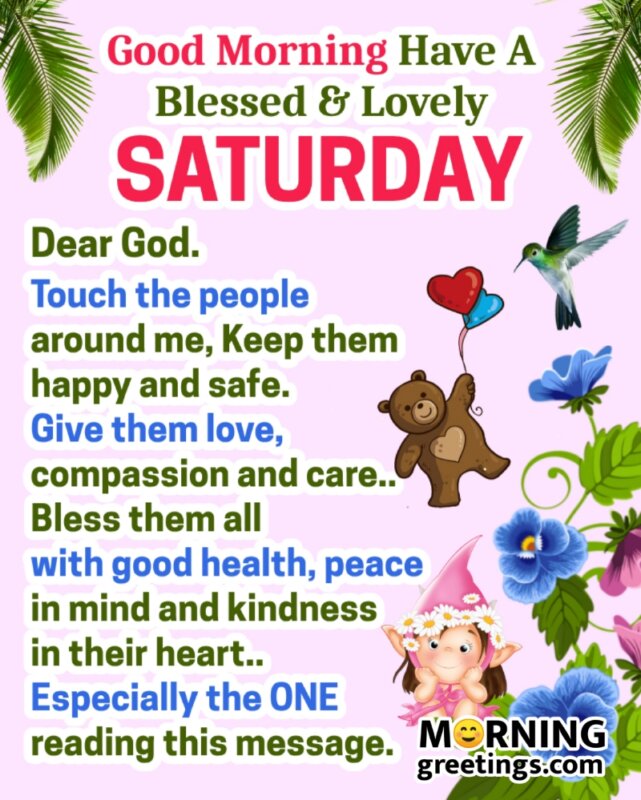 Good Morning Blessed Lovely Saturday