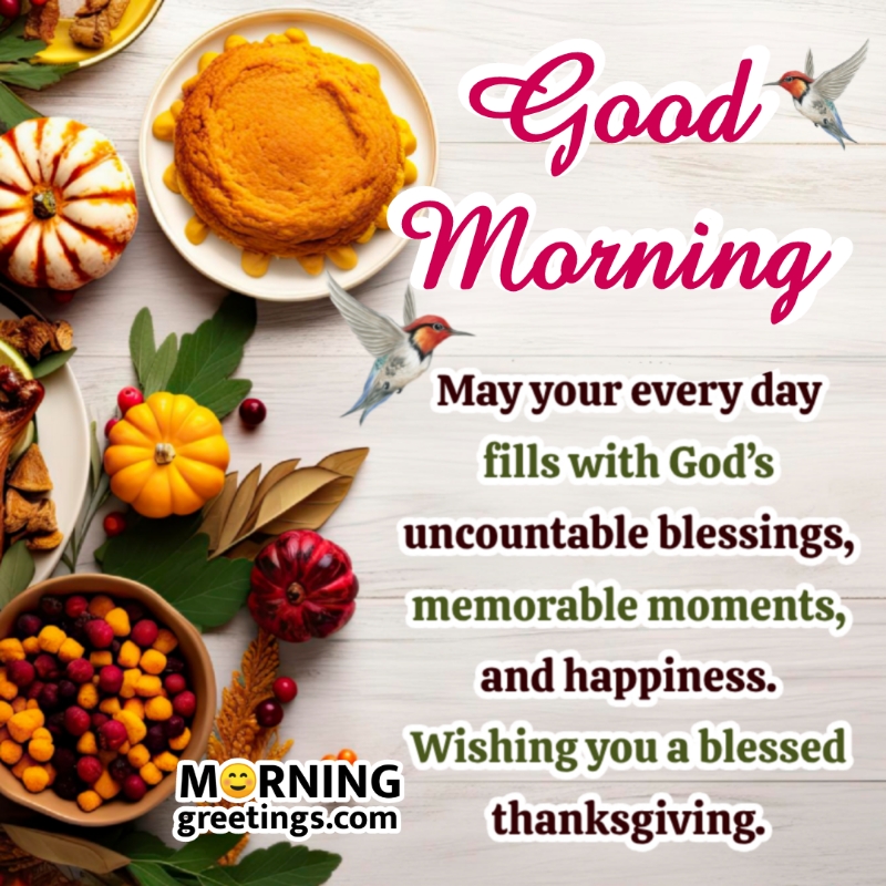 Good Morning Thanksgiving Blessings