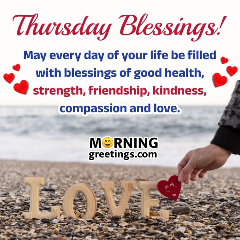 Thursday Blessings Wish Image