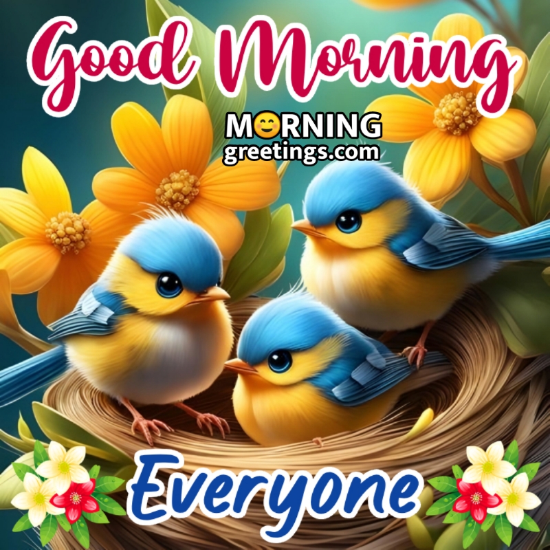 Beautiful Good Morning Birds Picture