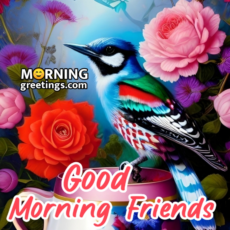 Good Morning Friends Birds Image