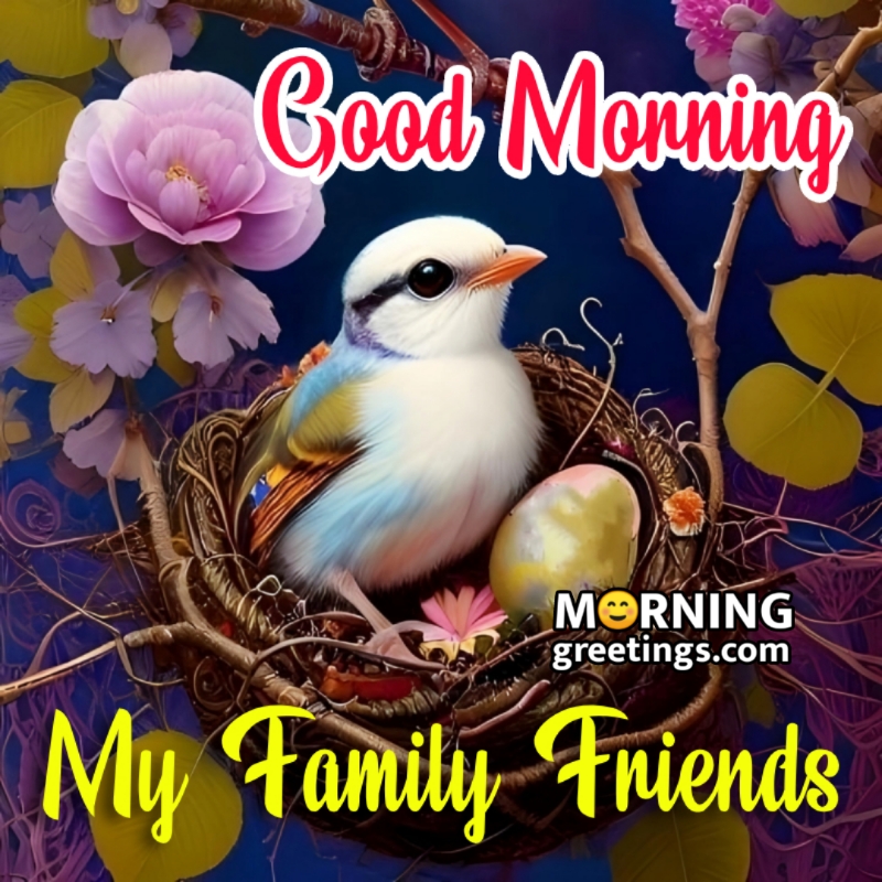 Good Morning My Family Friends Bird Pic