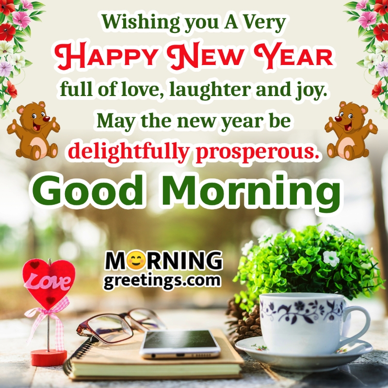 Happy New Year Good Morning Wish Image