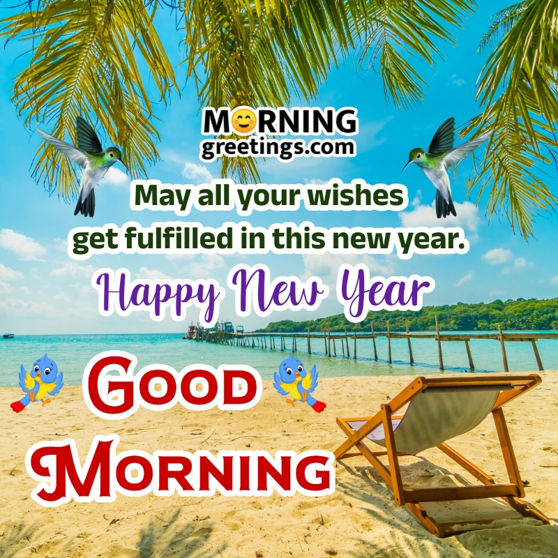 Happy New Year Good Morning Wish Pic