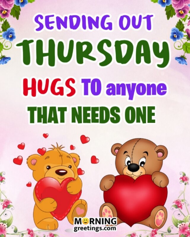 Sending Thursday Hugs Pic