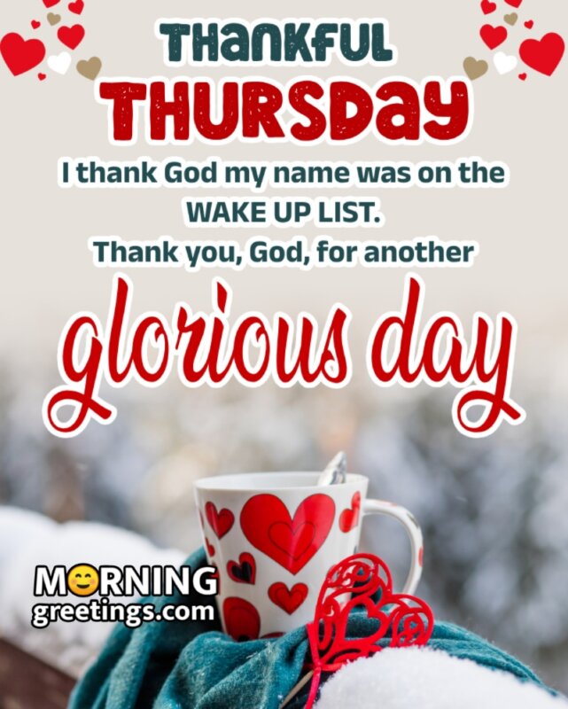 Thankful Thursday Thank You God