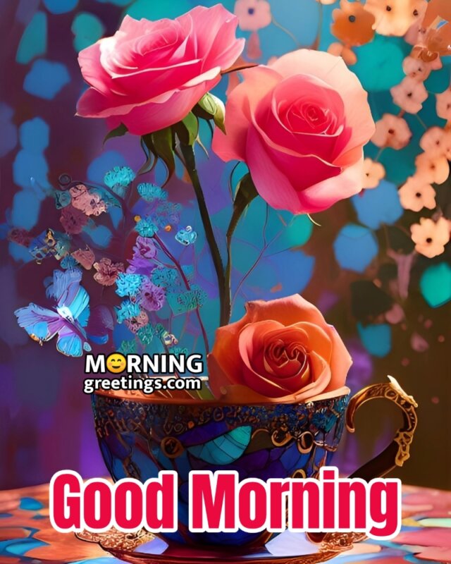 Awsome Good Morning Flowers Greetings