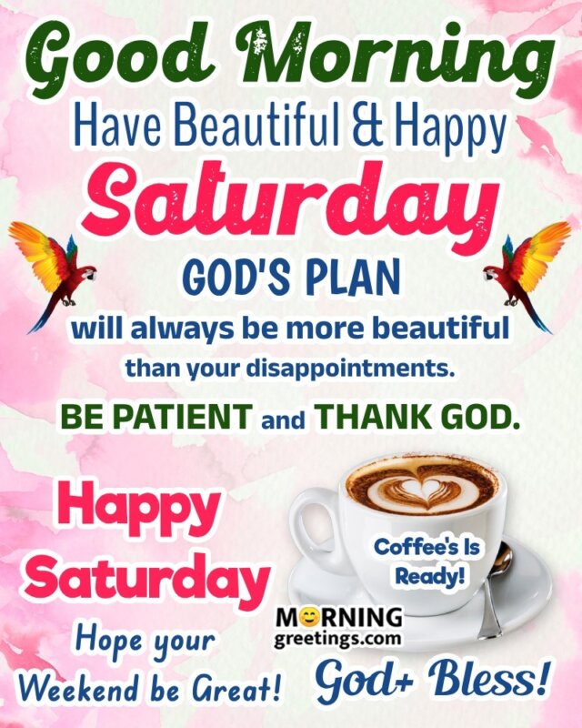 Beautiful And Happy Saturday God Bless