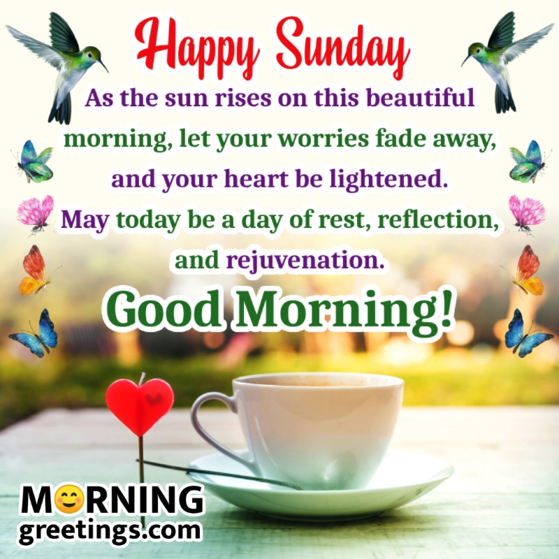 Beautiful Sunday Good Morning Wish