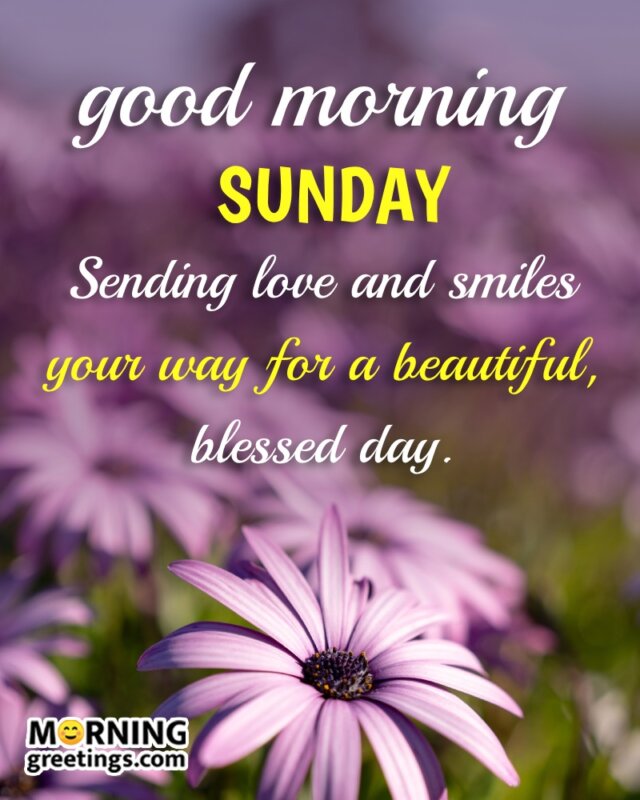 Good Morning Blessed Sunday Wish