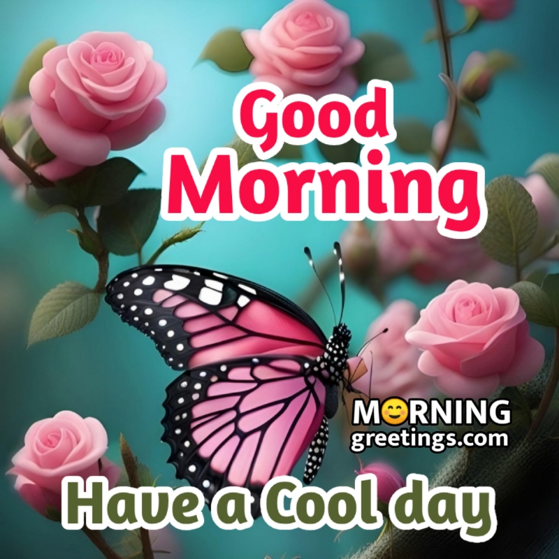 Good Morning Butterfly Pic For Cool Day