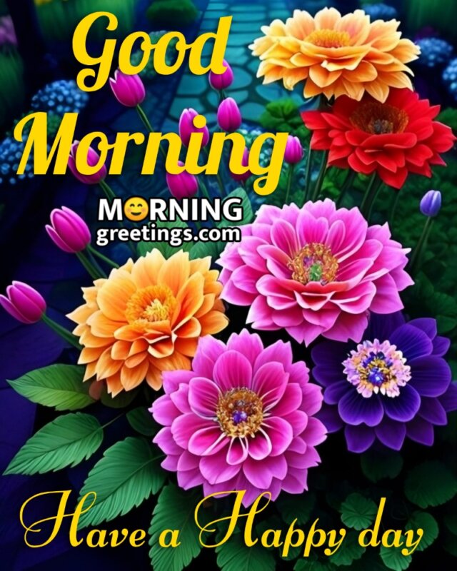 Good Morning Flowers For Happy Day