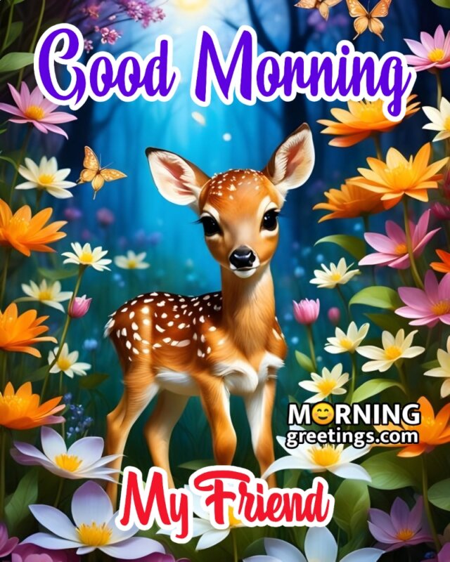 Good Morning Deer Images to Brighten Your Day - Morning Greetings ...