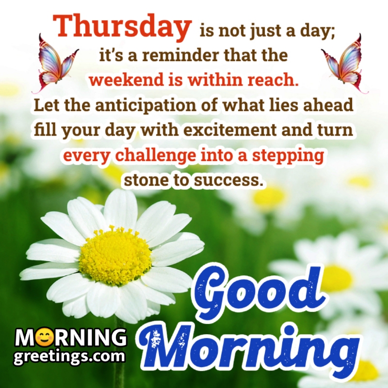 Good Morning Thursday Wish Image