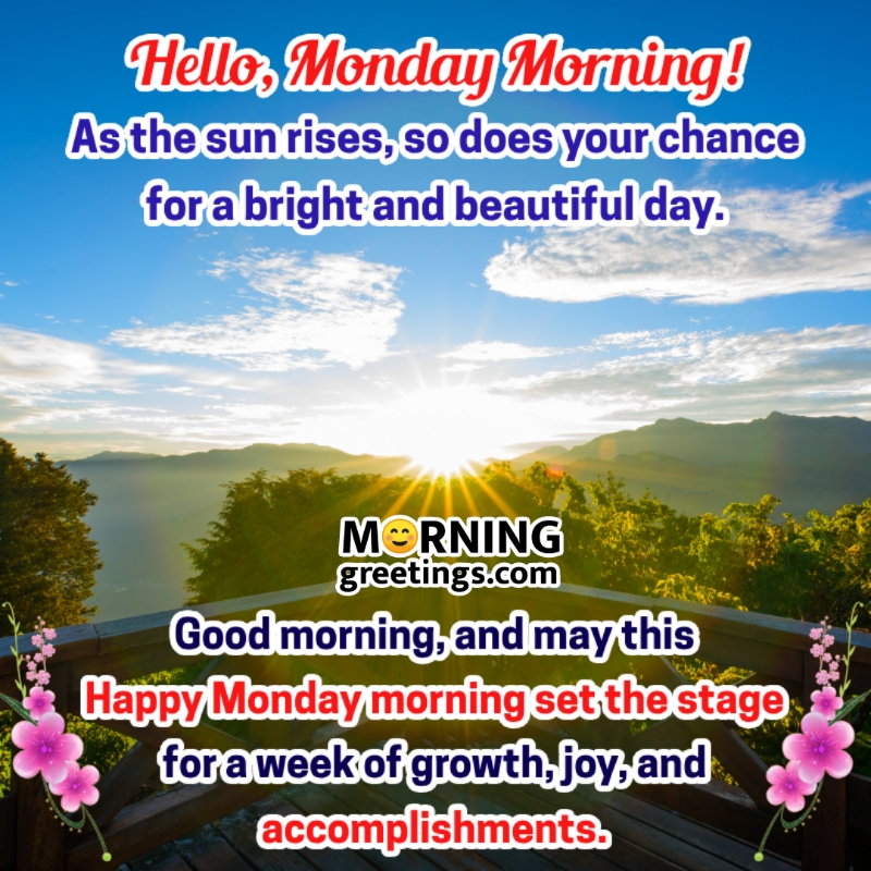 Happy Monday Morning Wishes