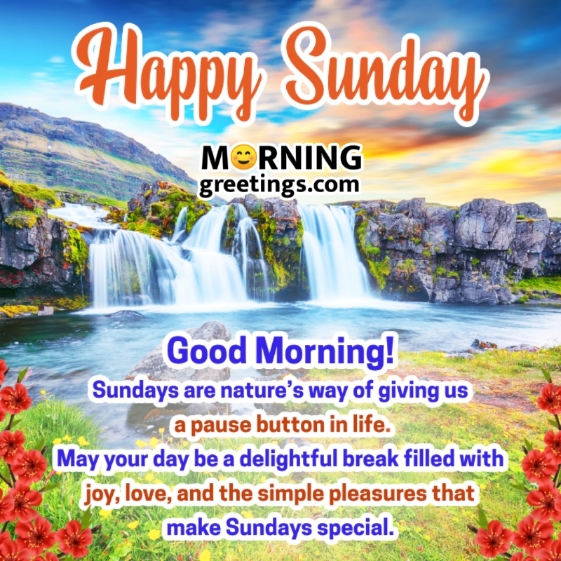 Happy Sunday Good Morning Wish