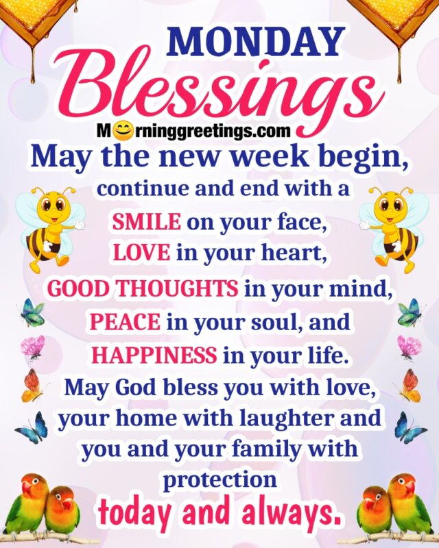 Monday Blessings For New Week