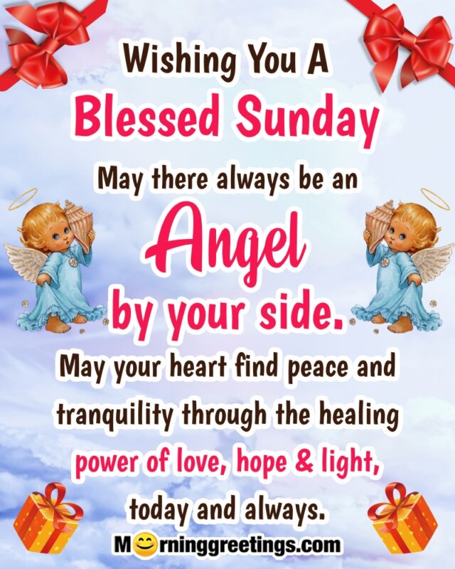 Wishing Blessed Sunday Wish Image