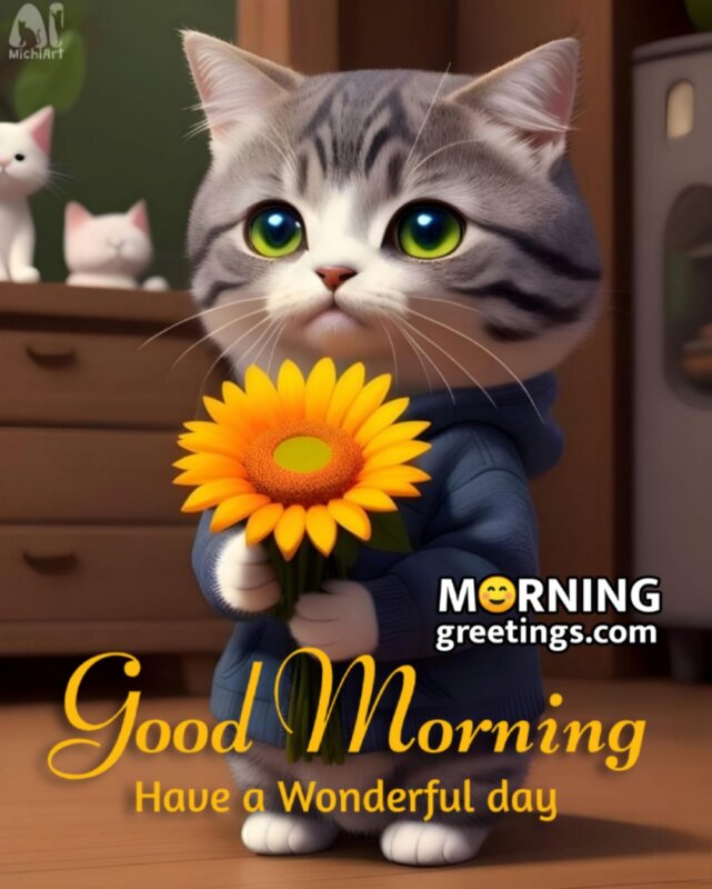 Adorable Good Morning Cat Greetings to Start Your Day