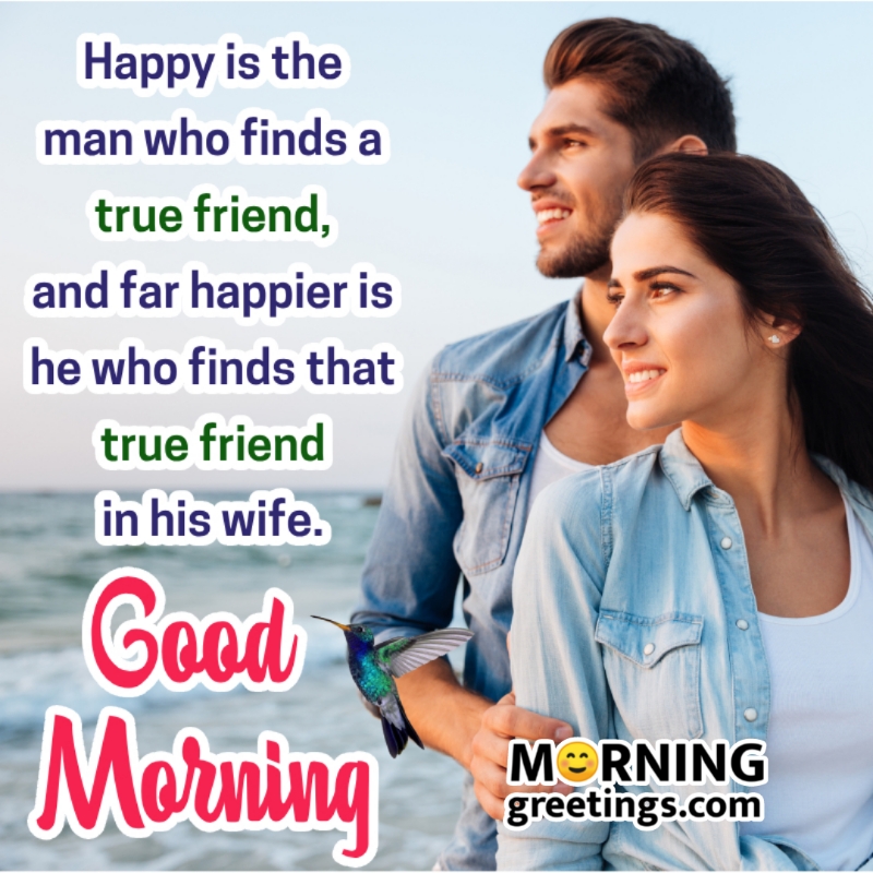 Good Morning Happiness Quote For Husband Wife