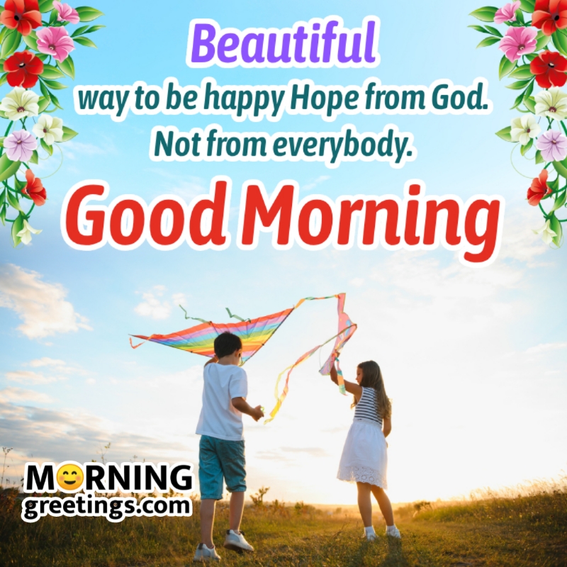 Good Morning Hope From God Pic