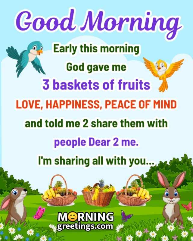 Good Morning Share God’s Blessings