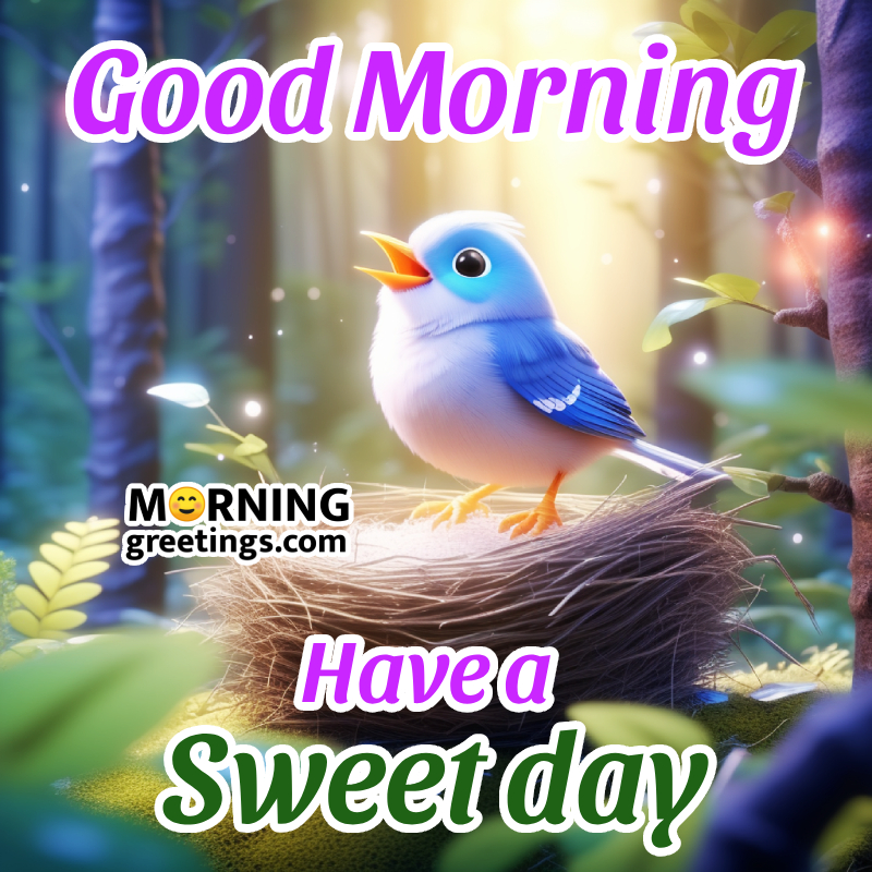 Beautiful Good Morning Have A Sweet Day Bird Image