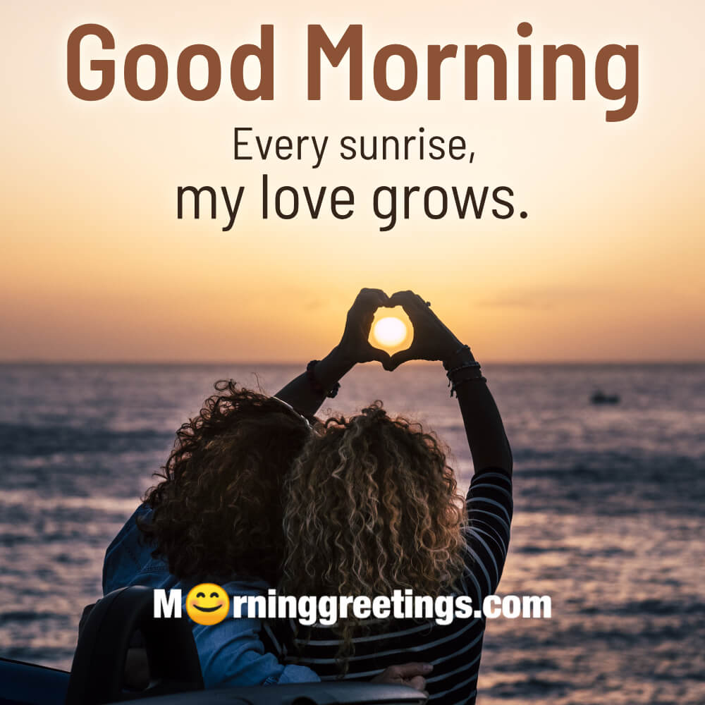 Romantic Good Morning Message Image For Gf