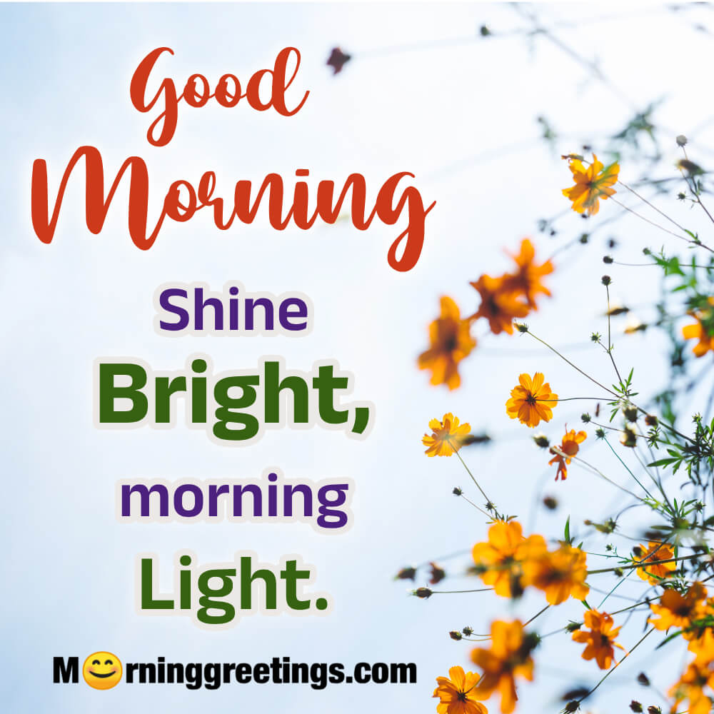 Shine Bright, Morning Light Blessing Image
