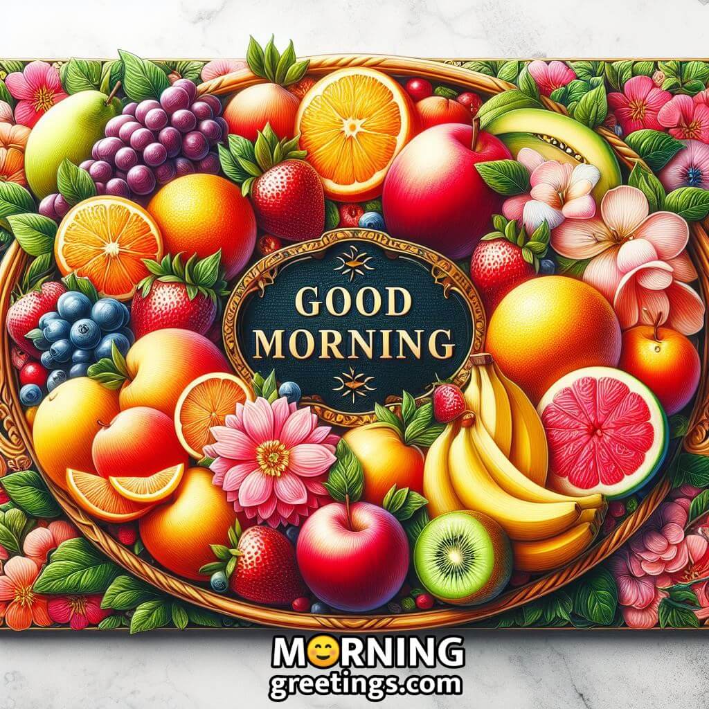 Colorful Good Morning Tray Image