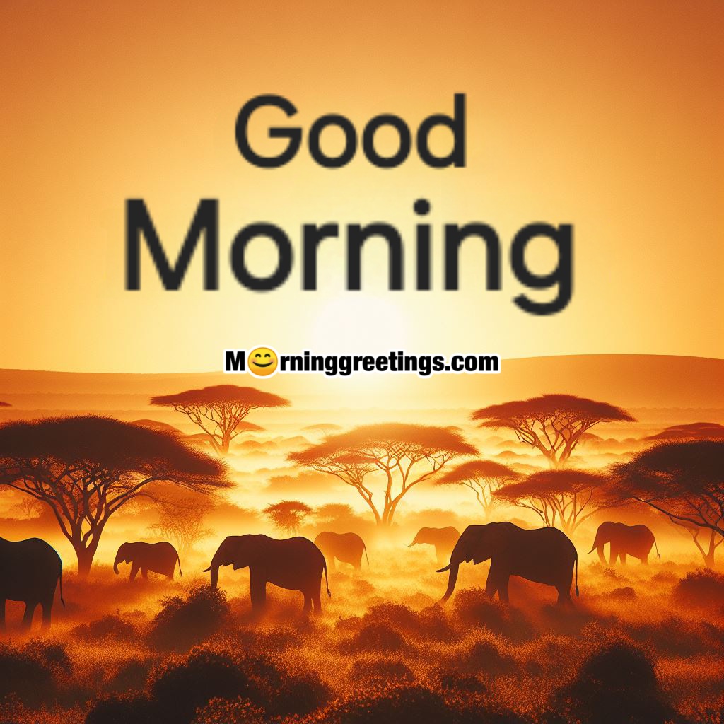 Good Morning Wild Elephant Picture