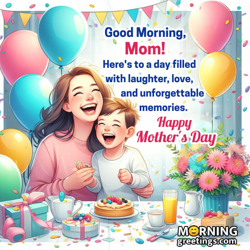Wonderful Good Monring Mother Day Wishing Image