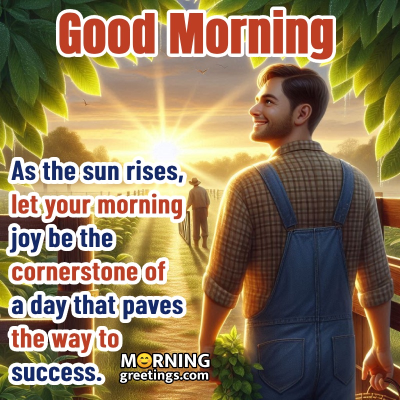 Good Morning Happiness Quote Wonderful Photo