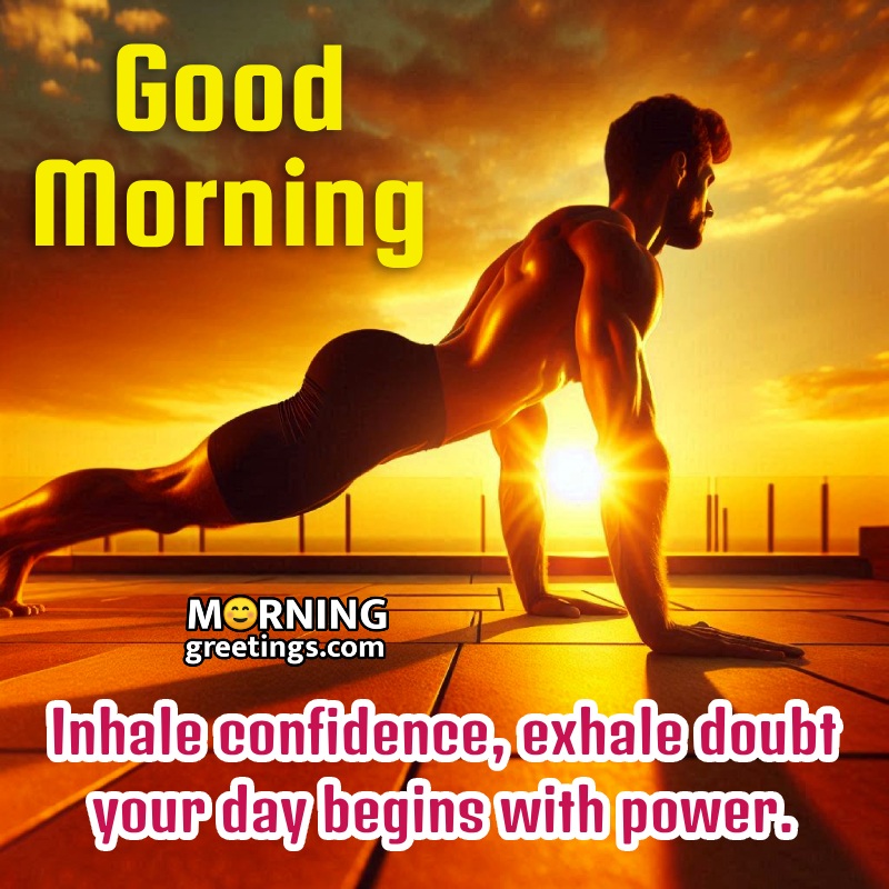 Good Morning Yoga Inspiring Fb Status Photo