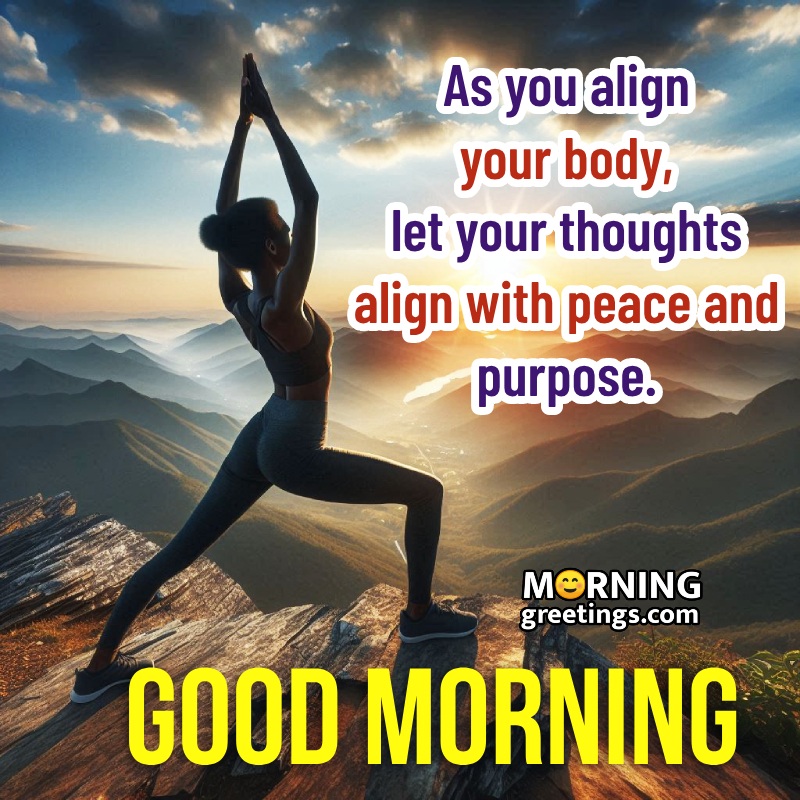 Good Morning Yoga Inspiring Quote Pic