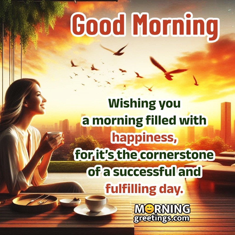 Wishing You A Morning Filled With Happiness Quote Best Pic