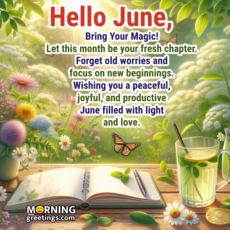 Wishing You A Peaceful June Month Joyful Image