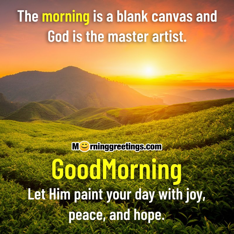Awesome Morning With God Status Image