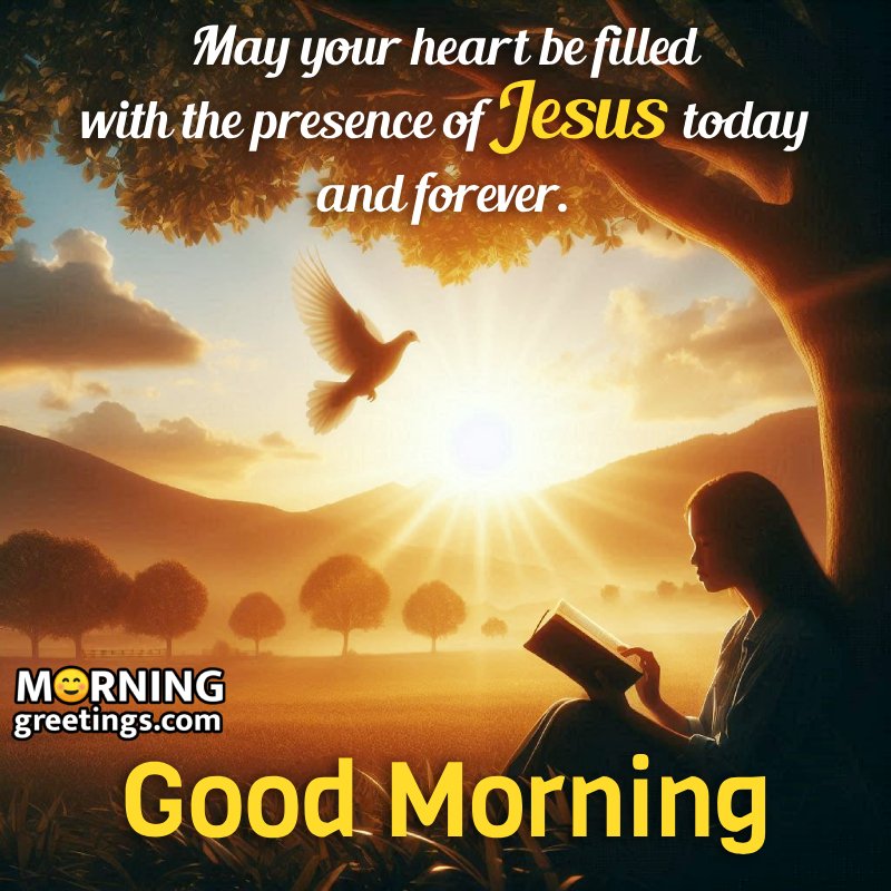 Good Morning Jesus Christ Awesome Wish Pic