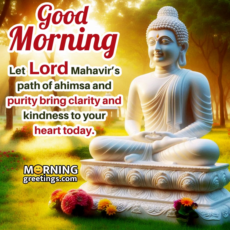 Good Morning Lord Mahavir Beautiful Picture