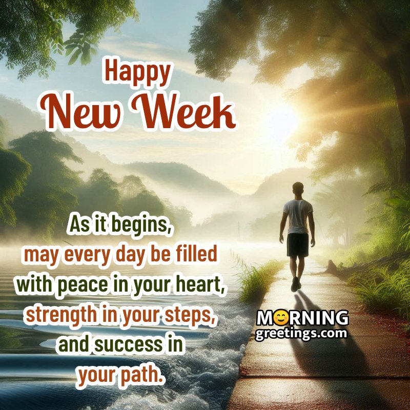 Happy New Week Nice Wishing Image