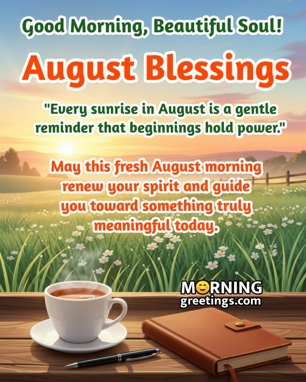 August Morning Quotes & Wishes