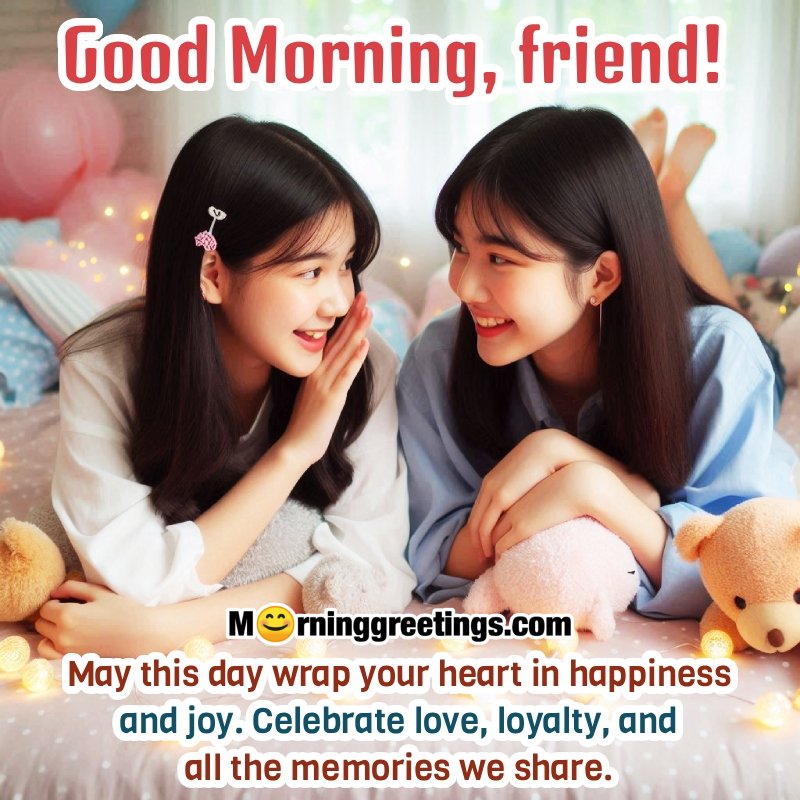 Good Morning Friend Wonderful Status Image